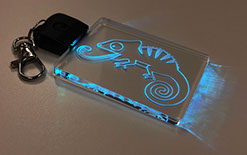 LEDアクキー　LEDアクリルキーホルダー